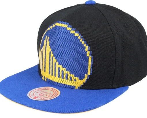 Atlanta Hawks 8 Bit Xl Black/Red Snapback - Mitchell & Ness