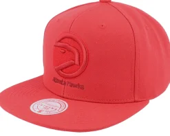 Atlanta Hawks Monochromatic Red Snapback - Mitchell & Ness