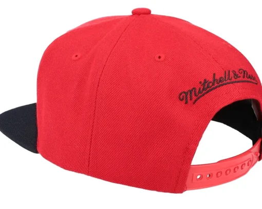 Atlanta Hawks Team 2 Tone 2.0 Red/Black Snapback - Mitchell & Ness