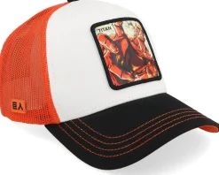 Attack On Titan Red/White/Black A-Frame Trucker - Capslab