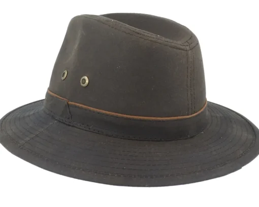 Ava Waxed Cotton Brown Trilby - Stetson