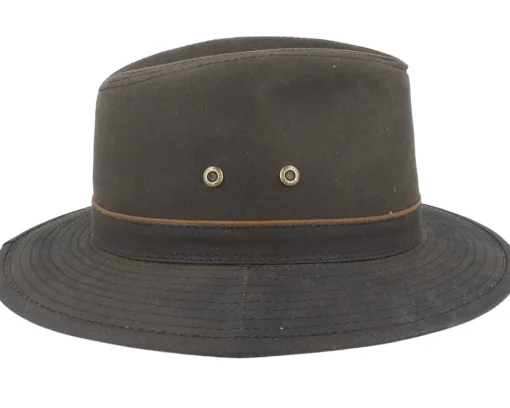 Ava Waxed Cotton Brown Trilby - Stetson