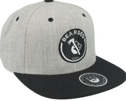 Axe Man Grey/Black Snapback - Bearded Man