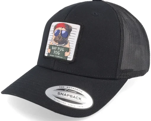 Bad Santa Dog Black Trucker - Iconic