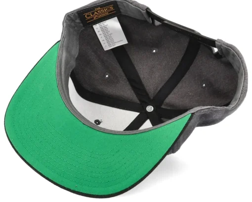 Bad Skull Charcoal/Black Snapback - Iconic