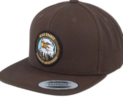 Bald Eagle Dark Brown Snapback - Wild Spirit