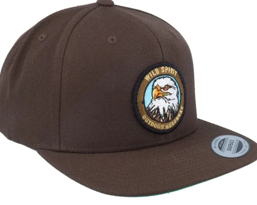 Bald Eagle Dark Brown Snapback - Wild Spirit