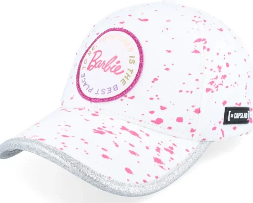 Barbie Logo White Adjustable - Capslab