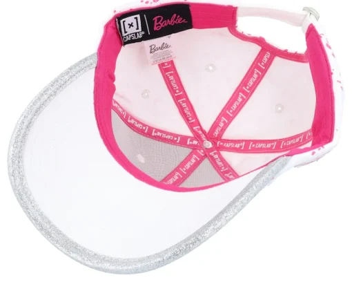 Barbie Logo White Adjustable - Capslab