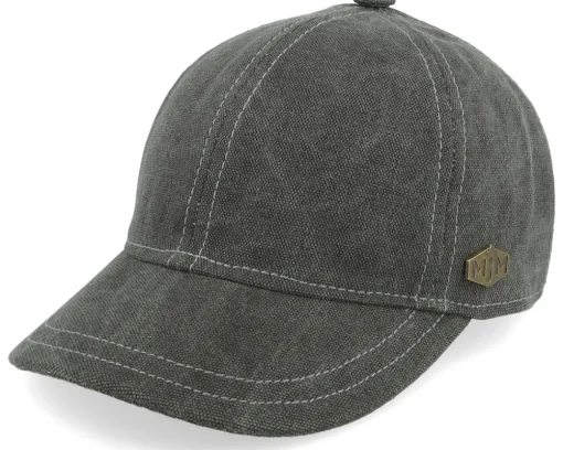 Baseball Canvas Black Fitted - MJM Hats