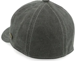 Baseball Canvas Black Fitted - MJM Hats