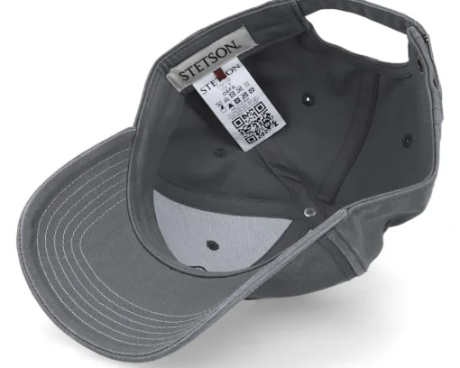Baseball Cap Cotton Grey Adjutable - Stetson
