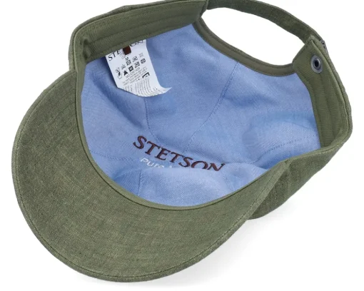 Baseball Cap Linen Olive Dad Cap - Stetson