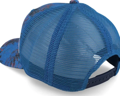 Baseball Cap Organic Linen Sustainable Blue Trucker - Stetson