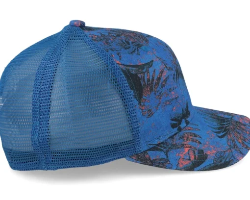 Baseball Cap Organic Linen Sustainable Blue Trucker - Stetson