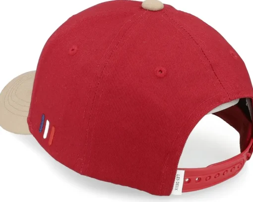 Baseball Cap Suede Ii Burnt Red/Dark Sand Adjustable - Les Deux