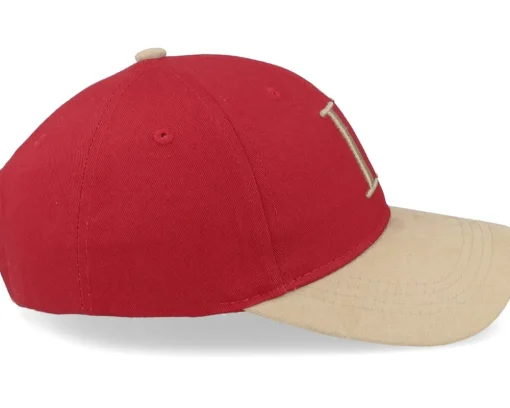 Baseball Cap Suede Ii Burnt Red/Dark Sand Adjustable - Les Deux
