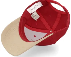 Baseball Cap Suede Ii Burnt Red/Dark Sand Adjustable - Les Deux