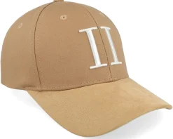 Baseball Cap Suede Ii Camel/Light Ivory Adjustable - Les Deux