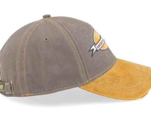 Baseball Cap Vintage Distressed Olive/Yellow Adjustable - Stetson