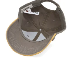 Baseball Cap Vintage Distressed Olive/Yellow Adjustable - Stetson