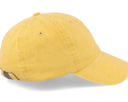 Baseball Dyed Cotton Twill Yellow Dad Cap - MJM Hats