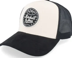 Baseball White/Black A-Frame Trucker - Mitchell & Ness