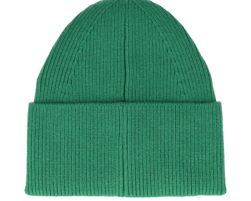 Basic Beanie Wooly Knit Kelly Green Cuff - Djinns