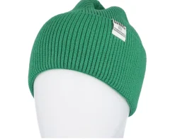 Basic Beanie Wooly Knit Kelly Green Cuff - Djinns