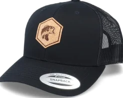 Bass Patch Black Trucker - Hunter