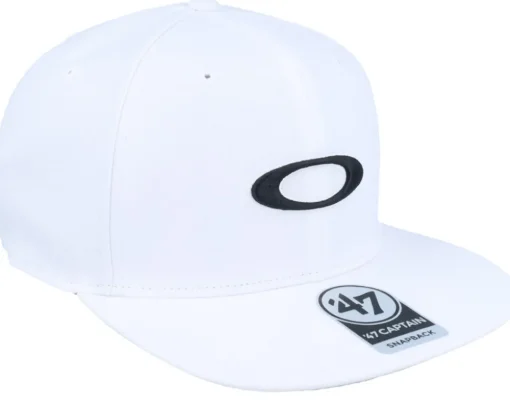 B1b Ellipse Hat White Snapback - Oakley