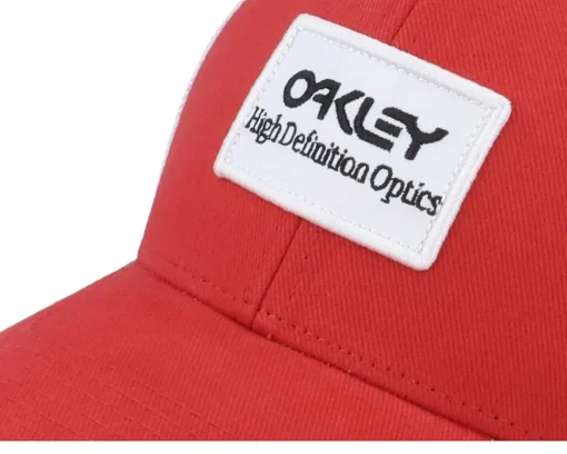 B1b High Definition Optics Patch Red Line/White Trucker - Oakley