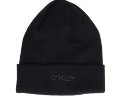 B1b Logo Beanie Blackout Black Cuff - Oakley
