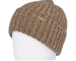 Beanie Donegal Wool Brown Beige Cuff - Stetson