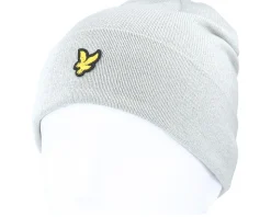 Beanie Light Grey Marl Cuff - Lyle & Scott