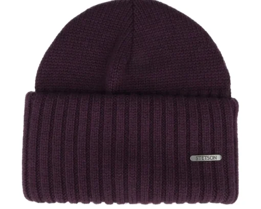 Beanie Merino Plum Cuff - Stetson