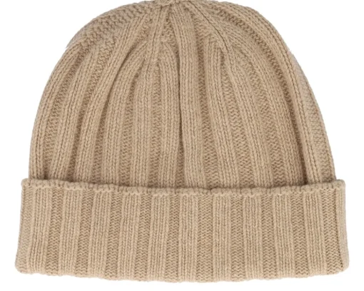 Beanie Soft Rec Cashmere/Wool Camel Cuff - MJM Hats