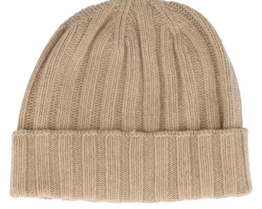 Beanie Soft Rec Cashmere/Wool Camel Cuff - MJM Hats
