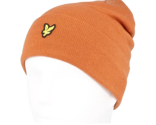 Beanie Victory Orange Cuff - Lyle & Scott