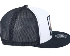 Bear Cap Man Classic White/Black A-frame Trucker - Bearded Man