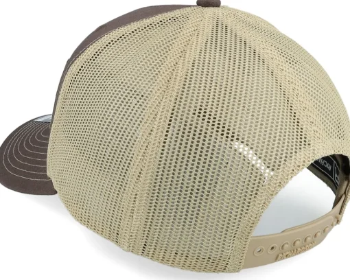 Bear Engraved 112 Split Brown/Khaki Trucker - Wild Spirit