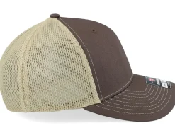 Bear Engraved 112 Split Brown/Khaki Trucker - Wild Spirit