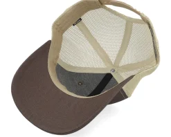 Bear Engraved 112 Split Brown/Khaki Trucker - Wild Spirit