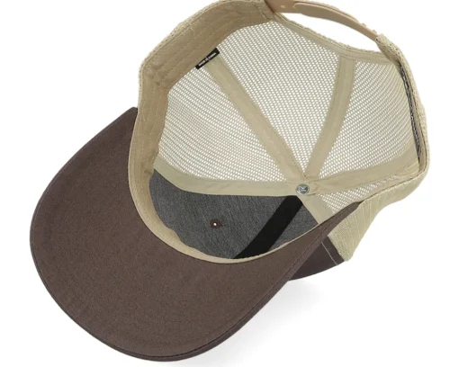 Bear Engraved 112 Split Brown/Khaki Trucker - Wild Spirit