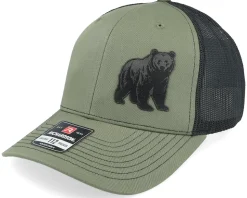 Bear Engraved 112 Split Loden/Black Trucker - Wild Spirit