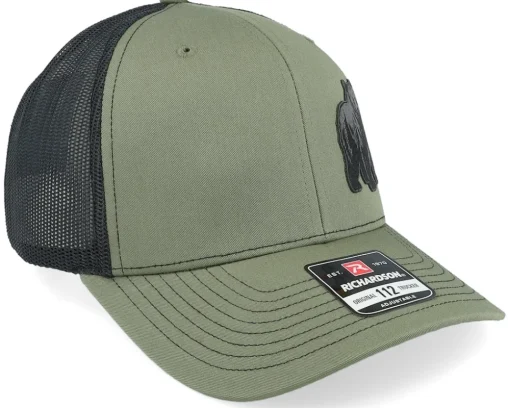 Bear Engraved 112 Split Loden/Black Trucker - Wild Spirit