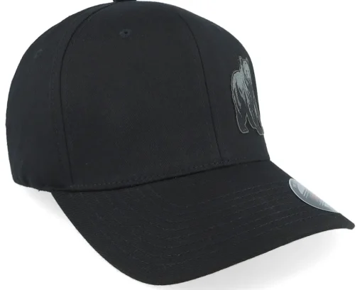 Bear Engraved Wooly Combed Black Flexfit - Wild Spirit
