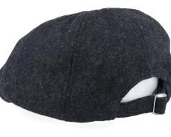 Bear Patch Charcoal Wool Ivy Flat Cap - Wild Spirit