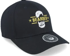 Beard Logo Black Flexfit - Bearded Man
