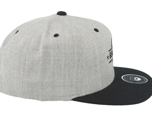 Beard Logo Grey/Black Snapback - Bearded Man